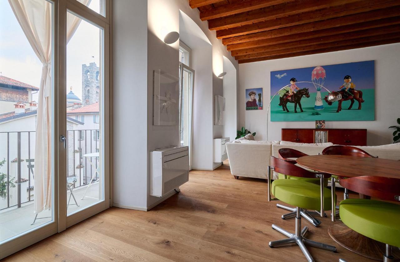 "Camera Con Vista" Bergamo Alta Kültér fotó
