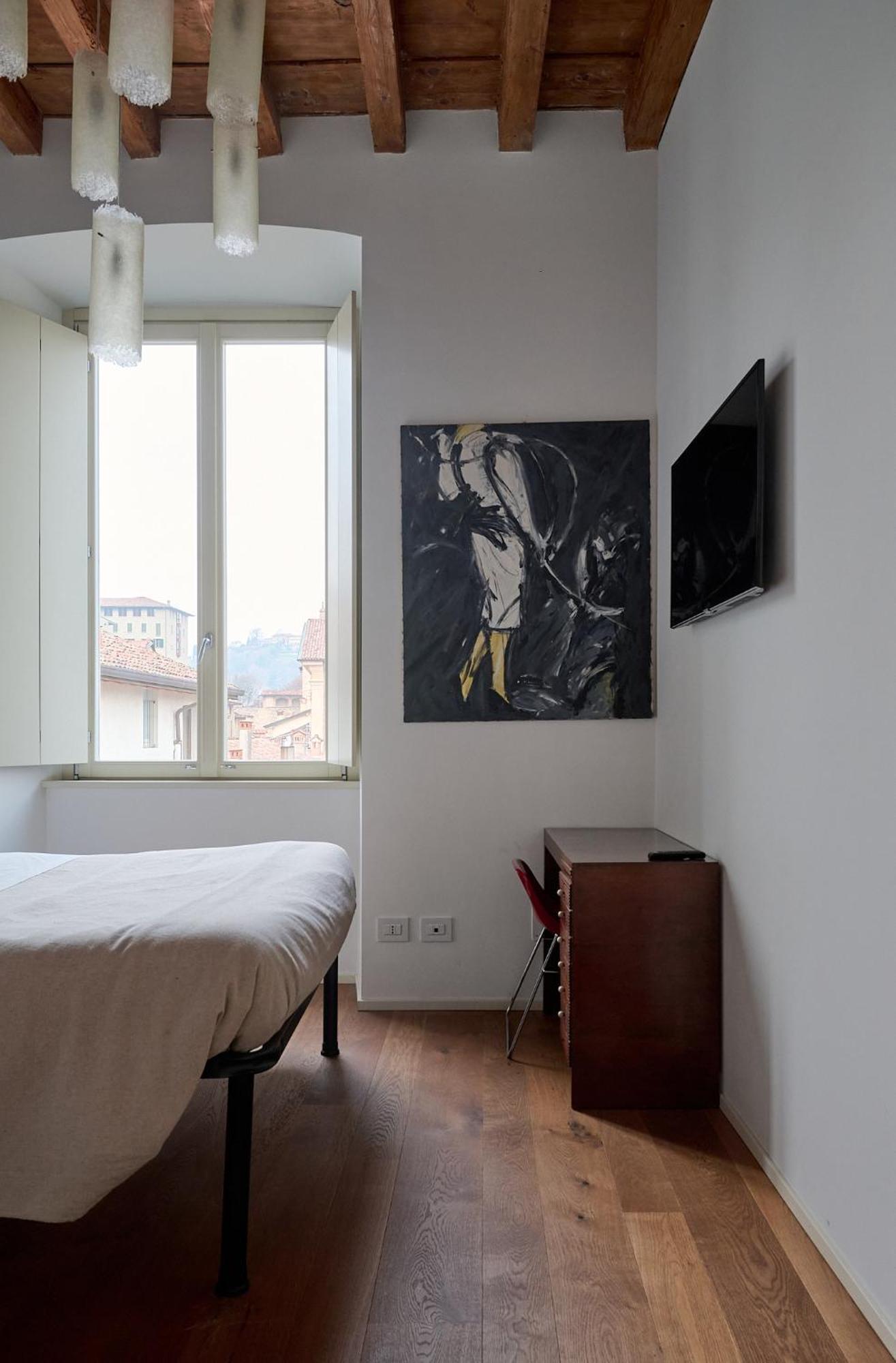 "Camera Con Vista" Bergamo Alta Kültér fotó